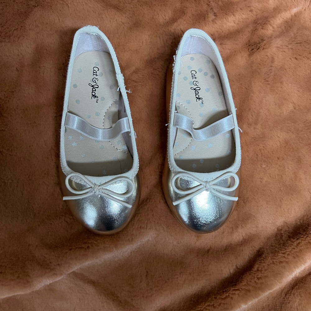 Cat and Jack Gold Ballet Slippers